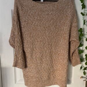 New York & Company Tan Crew Neck Sweater - OG PRICE 70.00